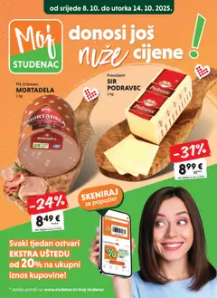 Pregled letka Moj Studenac trgovine Studenac vrijedi od 08.10.2025