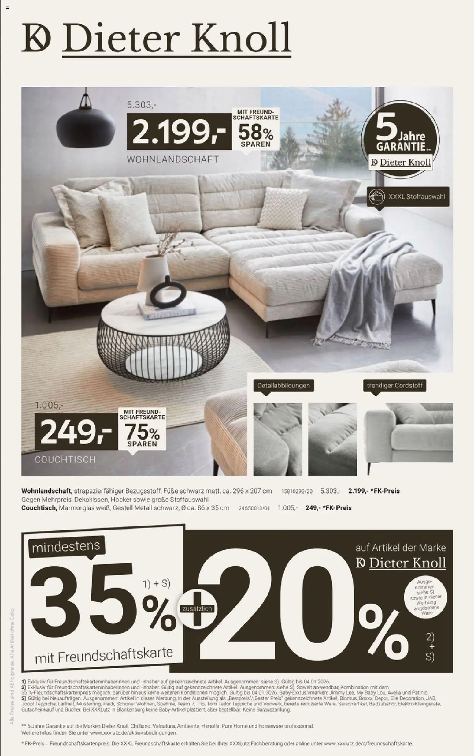 Vorschau von dem Prospekt des Geschäftes XXXL Lutz, gültig ab dem 20.12.2025