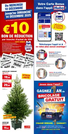 Prévisualisation de Publicité du magasin Hubo formulaire valide 10/12/2025
