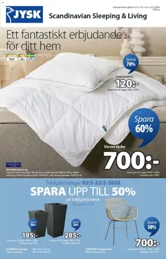 Förhandsgranska reklamblad JYSK erbjudanden från butik JYSK gäller från 02/03/2026