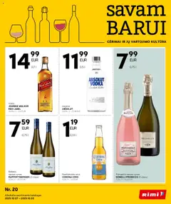 Rimi parduotuvės leidinio Leidinys - Alkoholinių gėrimų galiojančio nuo 2025.10.07 peržiūra
