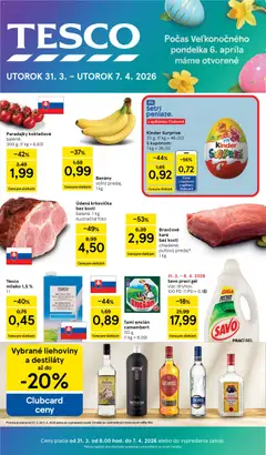 Náhľad Tesco letáku platného od 31.03.2026