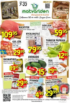Förhandsgranska reklamblad Aktuella reklamblad Matvärlden från butik Matvärlden gäller från 01/09/2025