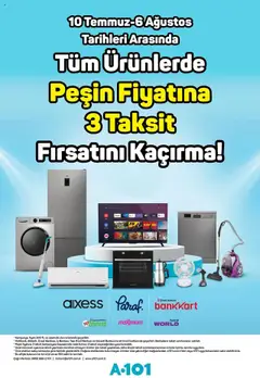 A101 Katalog Aldın Aldın 24.07.2025 - Broşürünün önizlemesi