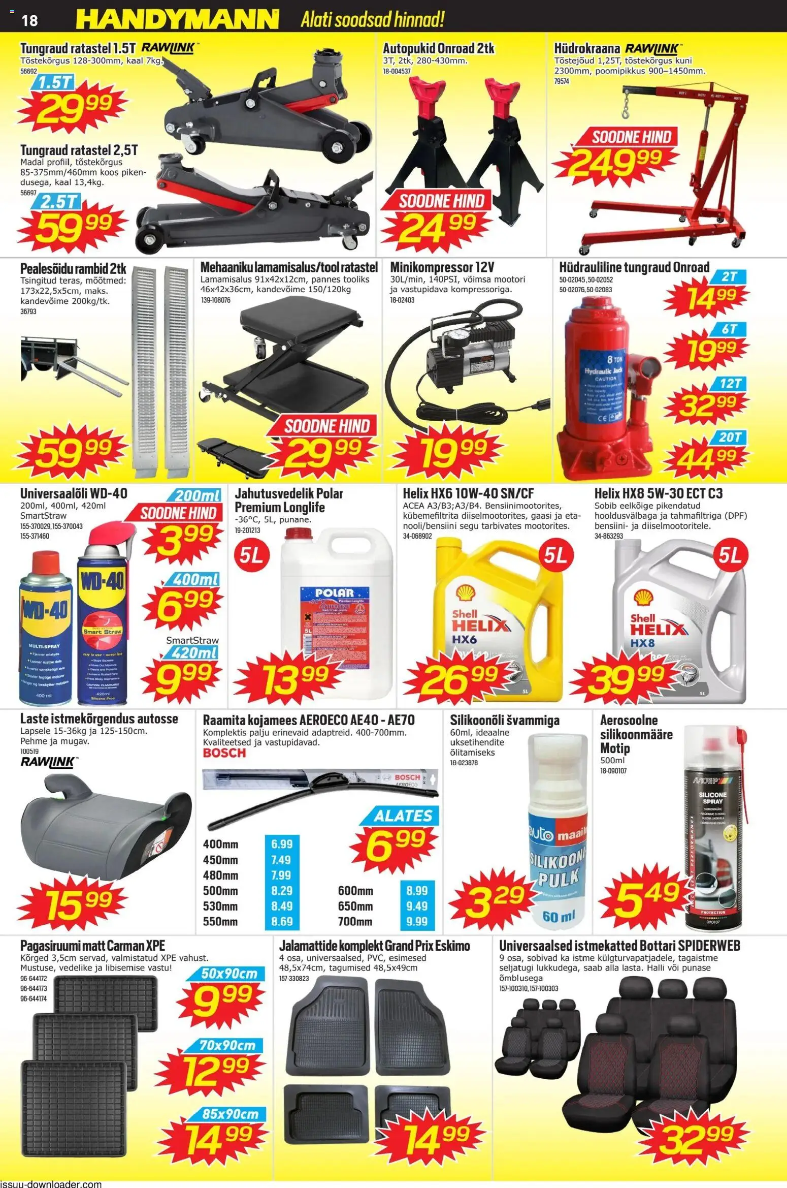 Handymann kliendilehe eelvaade alates 2026.01.03