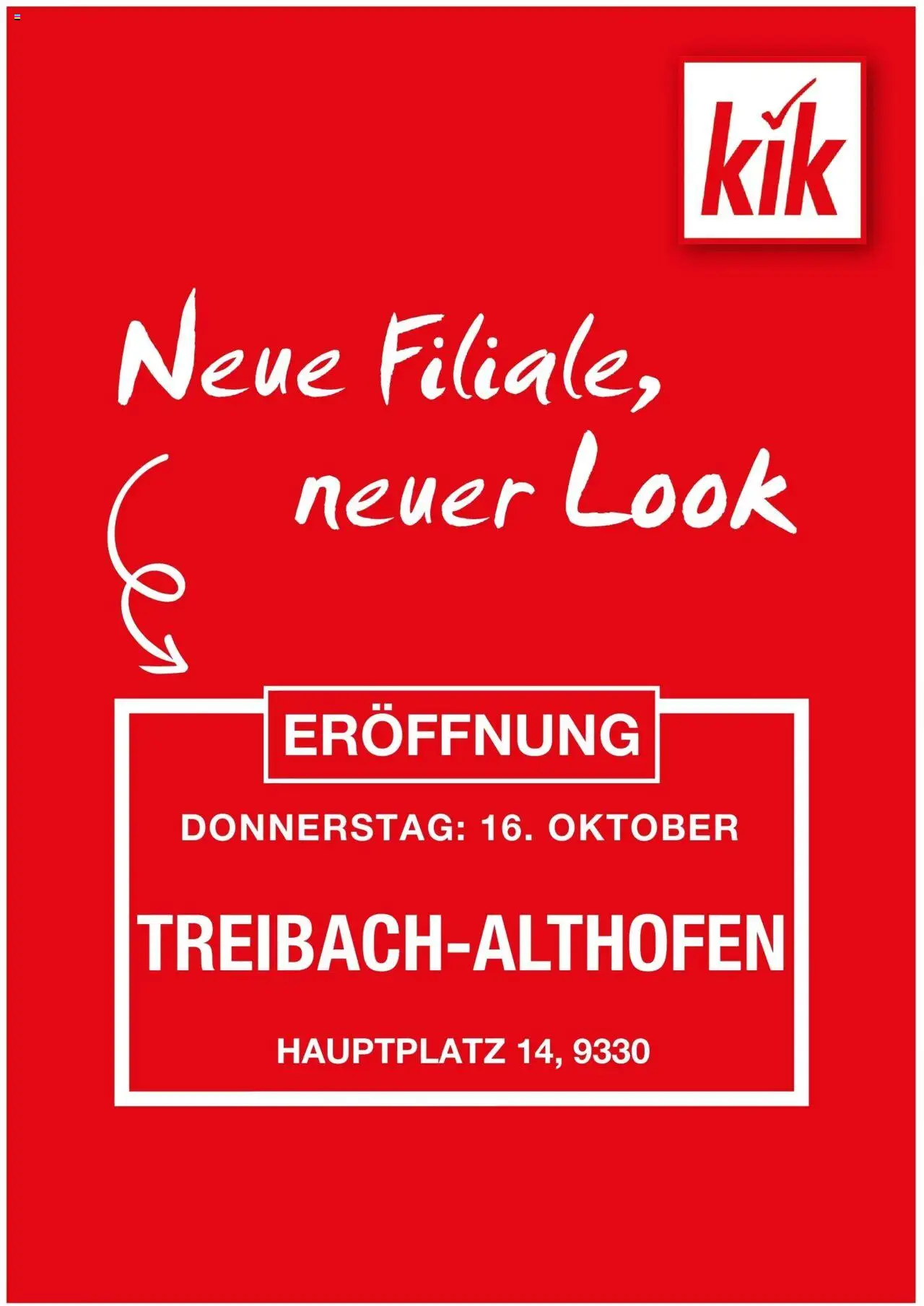  KIK Prospekt 16.10.2025 - Flugblatt, Angebote - Seite 1