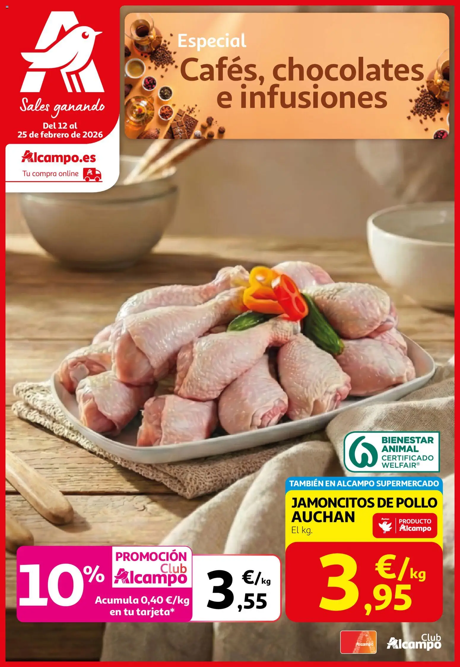 Vista previa del folleto de la tienda Alcampo válido desde el 12/02/2026 - Pollo