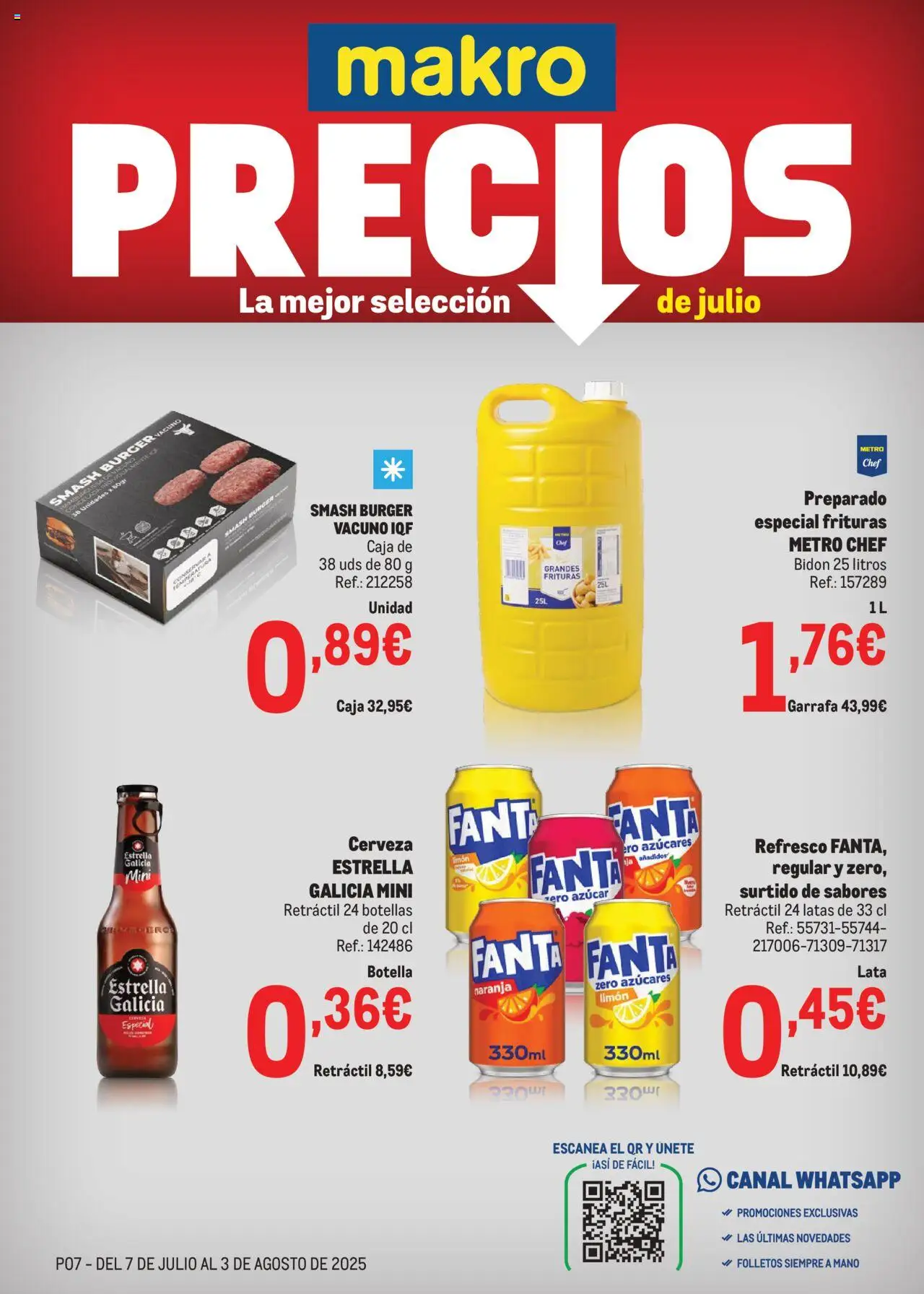 Makro Precios Cataluña > 07/07 - 03/08/2025 > Ofertas - Cerveza, Azúcar, Limón, Caja, Fanta