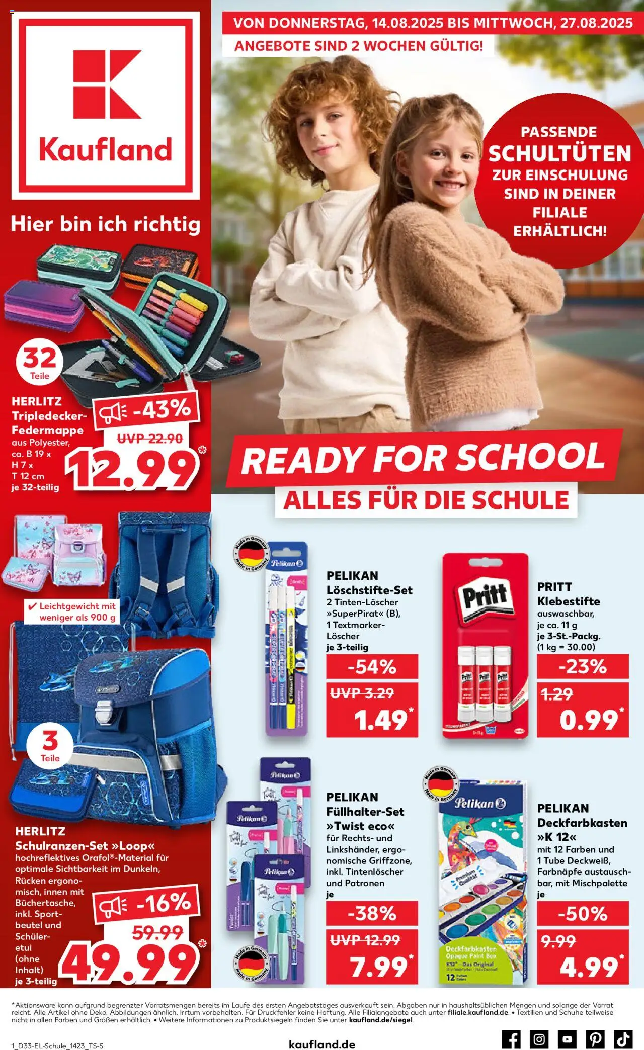 Kaufland DE shop DE Folder Bremen geldig vanaf 14-08-2025 - Paginanummer 1