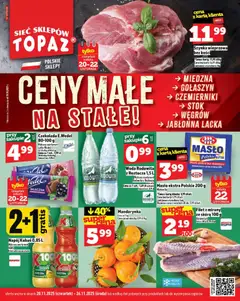 Pogląd gazetki "Ceny małe na stałe" ze sklepu Topaz ważnej od 20.11.2025