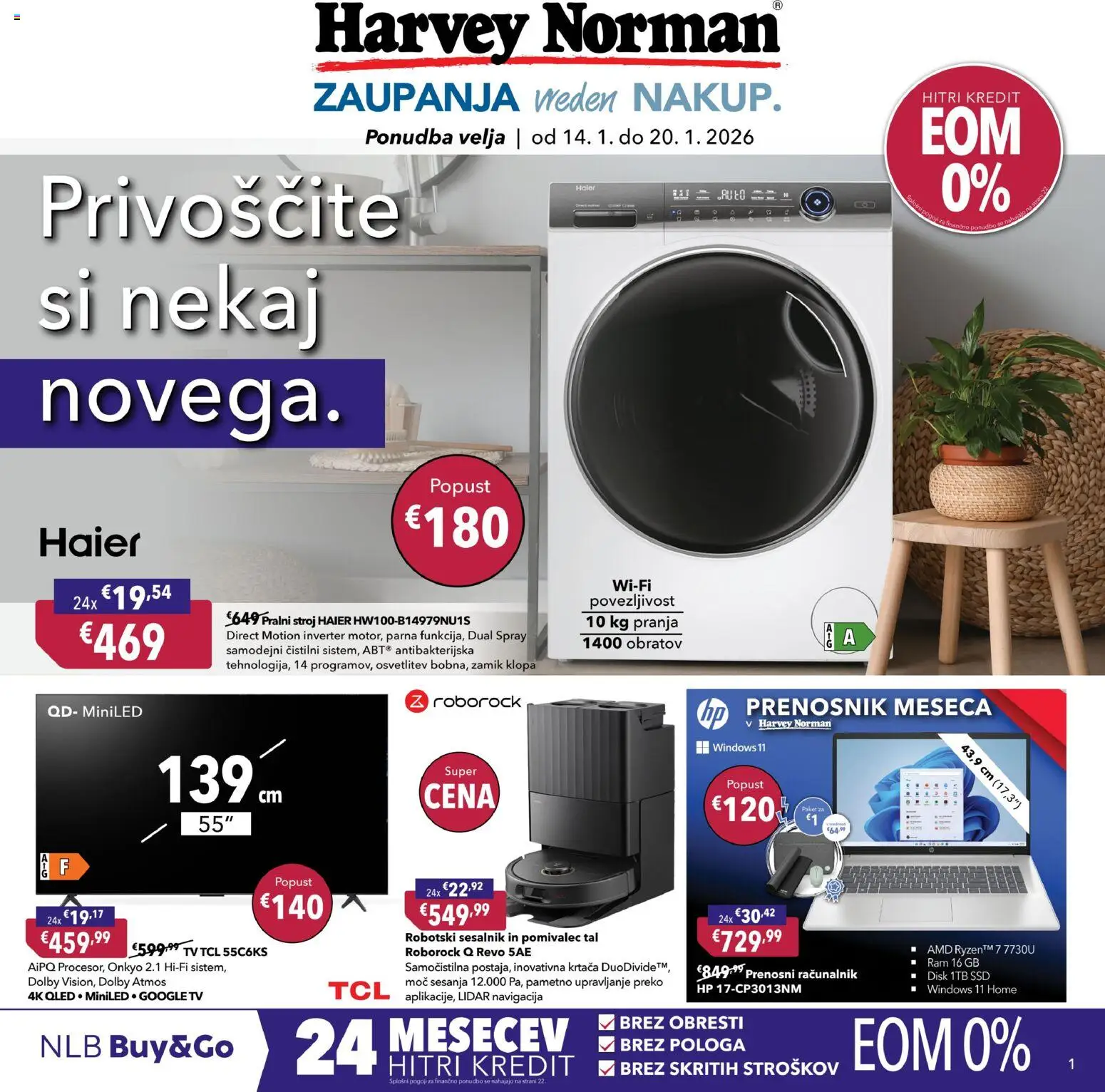 Predogled kataloga iz trgovine Harvey Norman veljaven od 14.01.2026