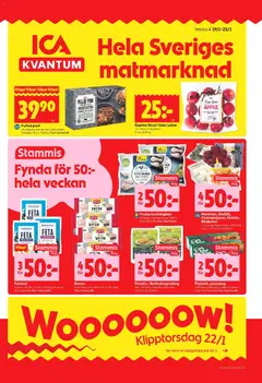 Förhandsgranska reklamblad Aktuella reklamblad ICA Kvantum från butik ICA Kvantum gäller från 19/01/2026