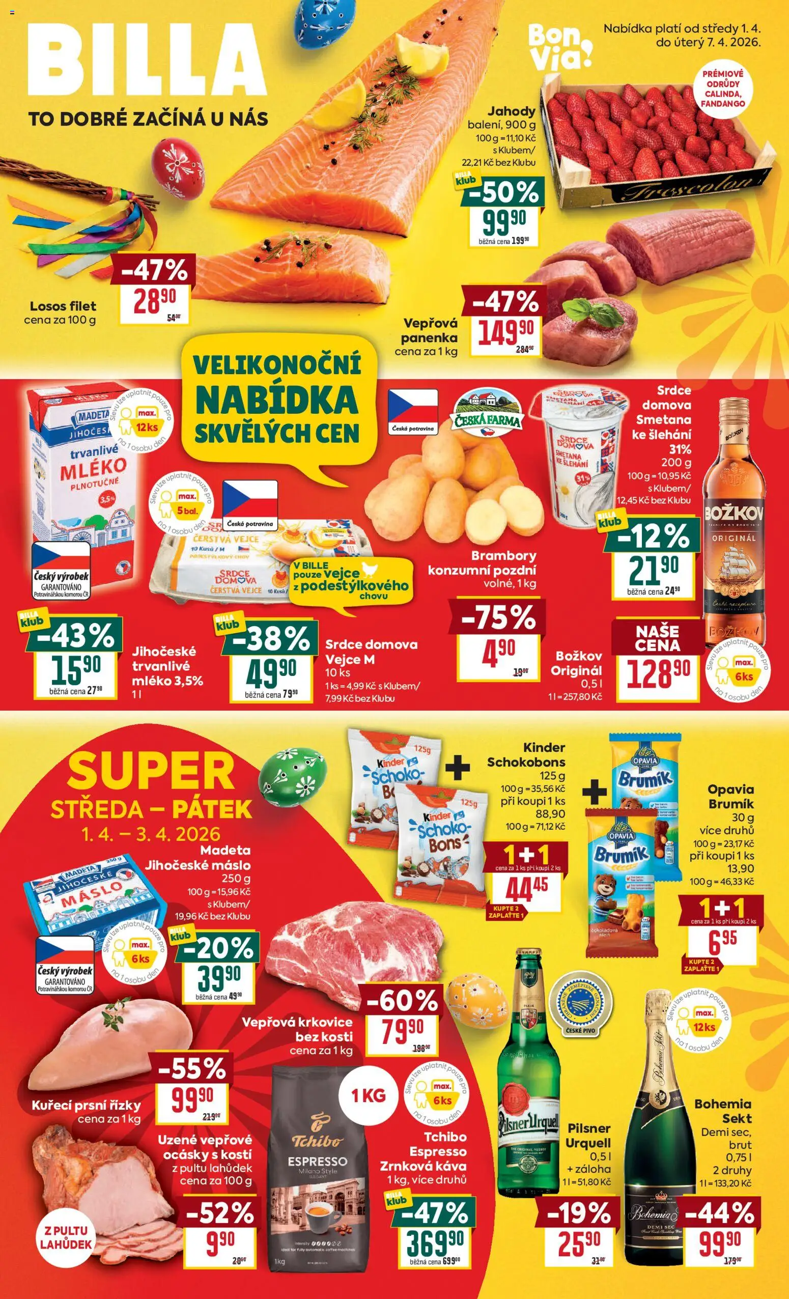 Náhled nabídky: Billa Billa Velký leták platný od 01.04.2026