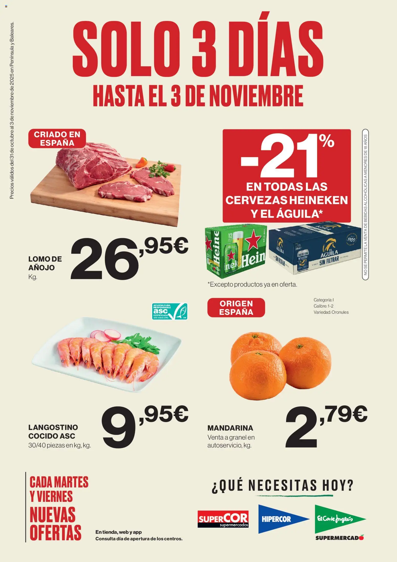 Vista previa del folleto de la tienda Hipercor válido desde el 31/10/2025 