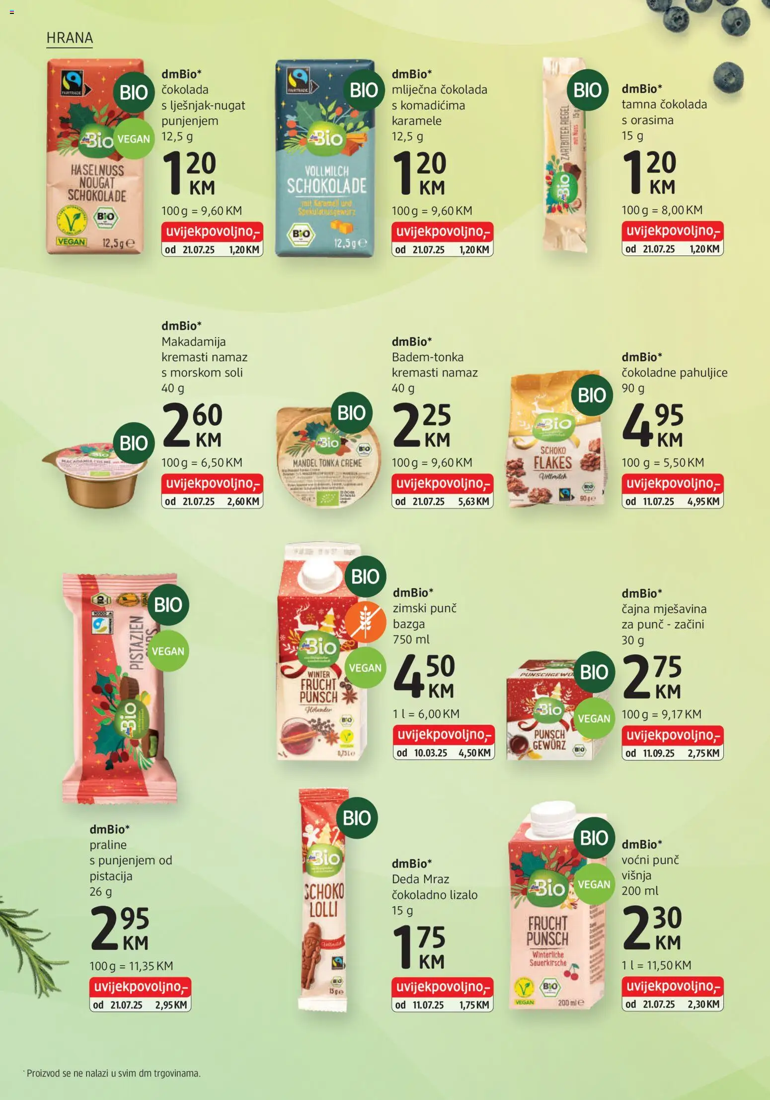 Pregled letka Katalog trgovine DM Drogerie vrijedi od 2025.12.01