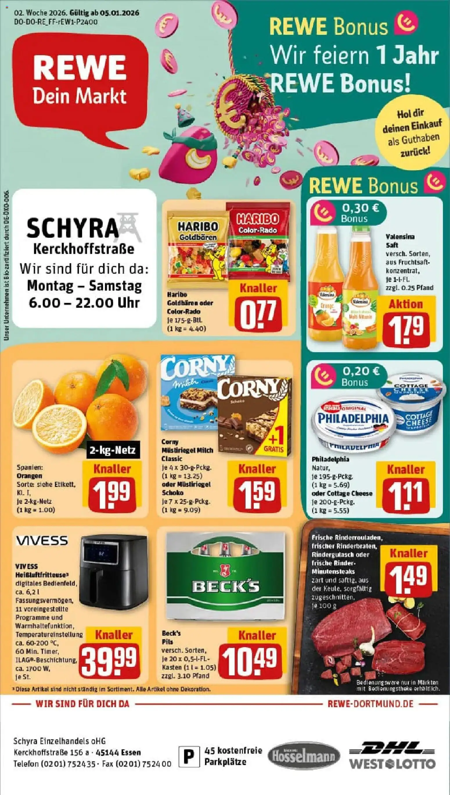 Vorschau von dem Prospekt des Geschäftes Rewe, gültig ab dem 04.01.2026