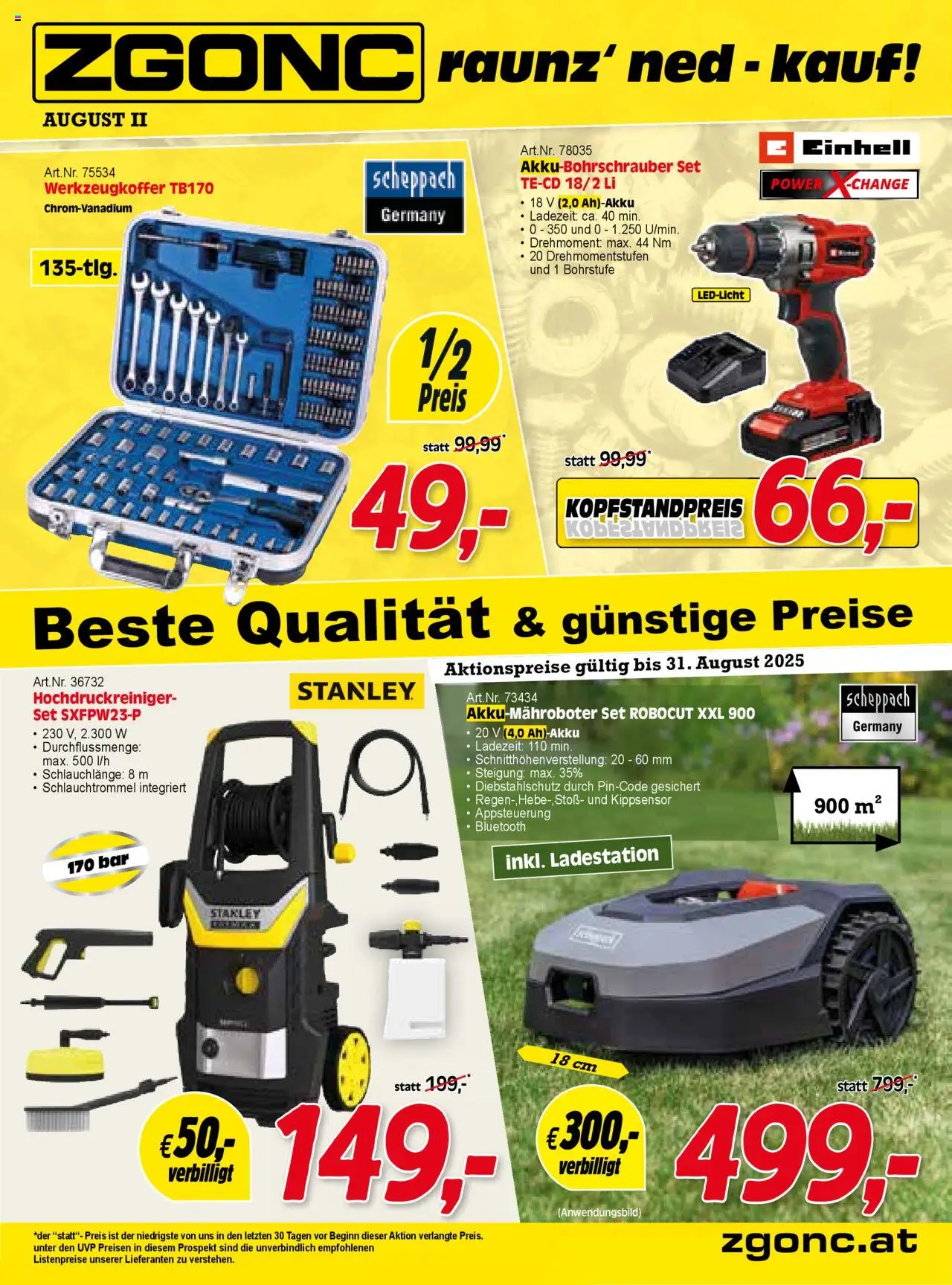  Zgonc Flugblatt August II 2025 ab (15.08.2025 - 31.08.2025) - Seite 1