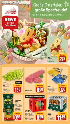 Vorschau von dem Prospekt des Geschäftes Rewe, gültig ab dem 23.03.2026