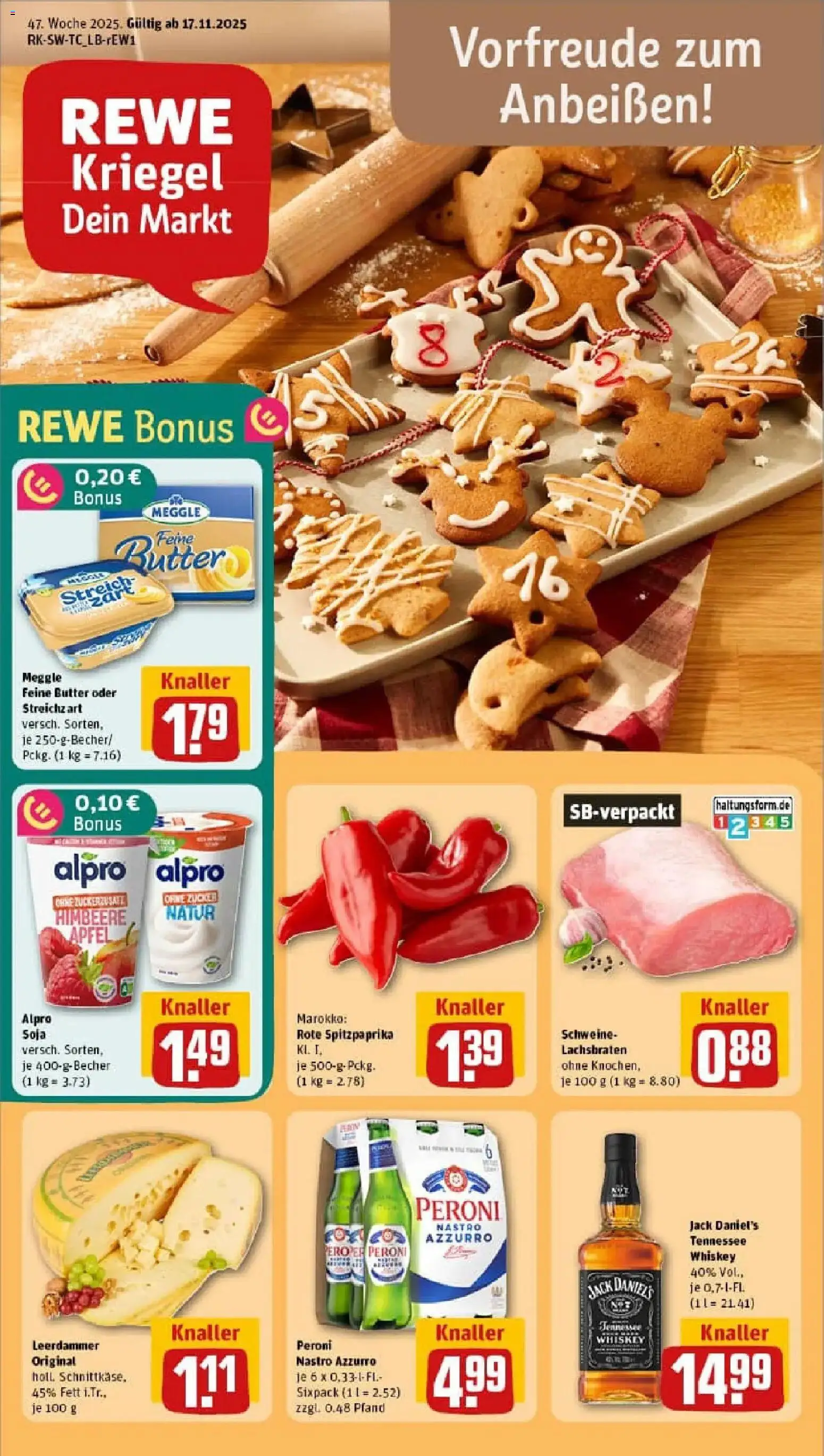 Vorschau von dem Prospekt des Geschäftes Rewe, gültig ab dem 17.11.2025