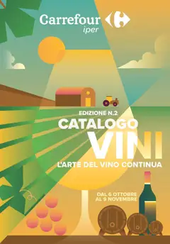 Anteprima dell'opuscolo Volantino Iper Vini - Carugate dal negozio Carrefour valido da 06/10/2025