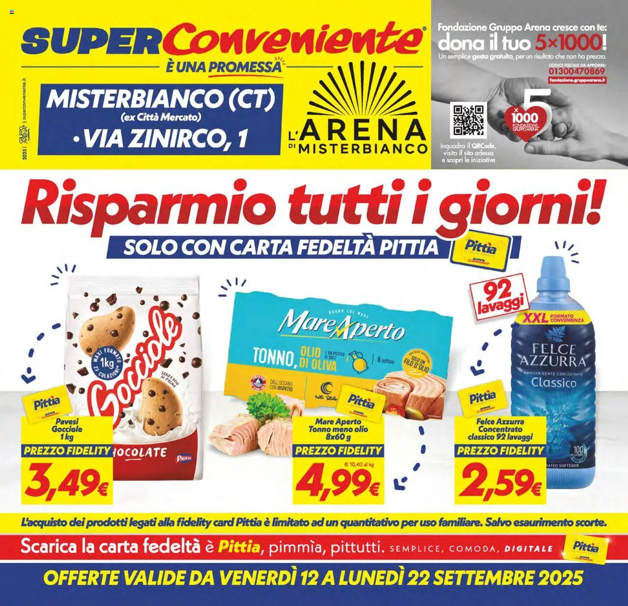 Volantino SuperConveniente valido da 12/09/2025 numero di pagina 1