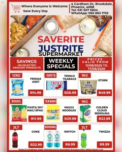 Preview of Saverite flyer valid from 11/08/2025