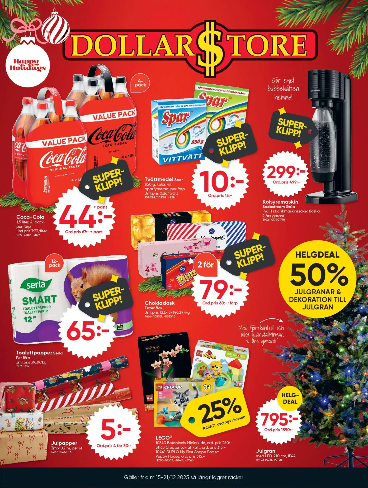 Förhandsgranska reklamblad Aktuella reklamblad Dollar Store från butik Dollar Store gäller från 15/12/2025