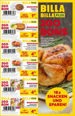 Vorschau der Angebote: Billa 2Go Bons gültig ab 14.08.2025