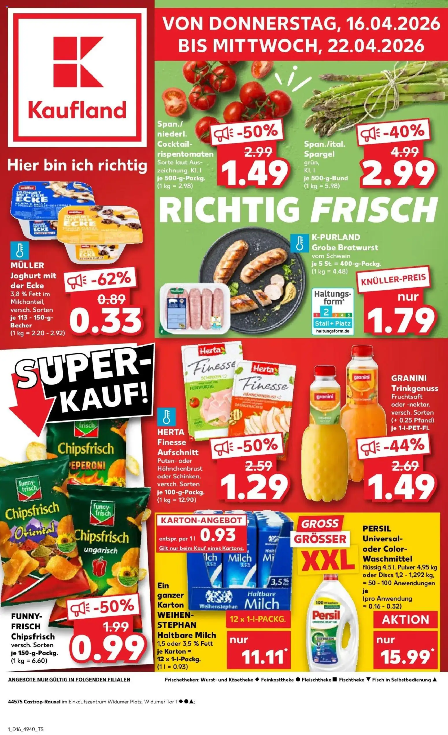 Vorschau von dem Prospekt des Geschäftes Kaufland, gültig ab dem 16.04.2026