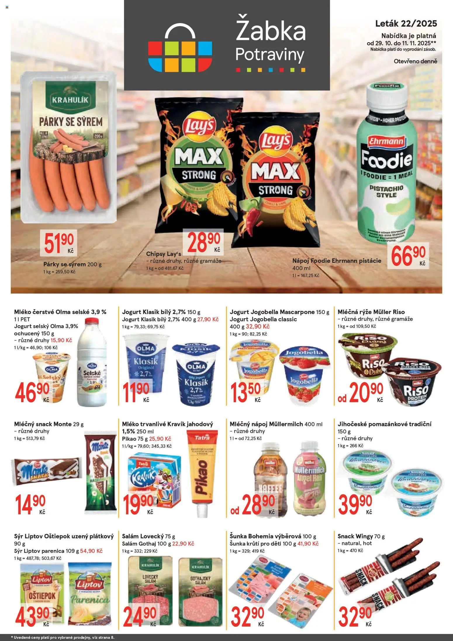 Náhled nabídky: Žabka Leták platný od 29.10.2025