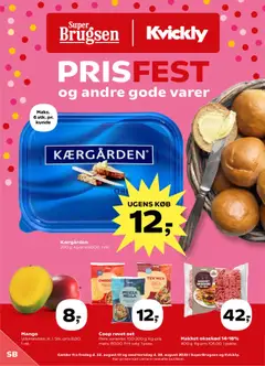 Eksempel på tilbudsavis Tilbudsavis fra butik Super Brugsen gyldig fra 22/08/2025