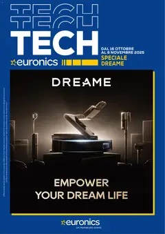 Anteprima dell'opuscolo Volantino Dreame dal negozio Euronics valido da 16/10/2025