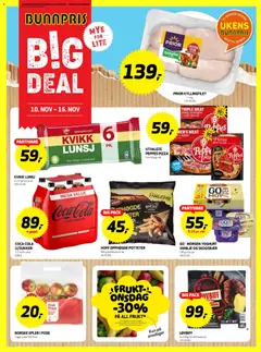 Forhåndsvis Kundeavis Kristiansund fra butikk Bunnpris gyldig fra 10/11/2025