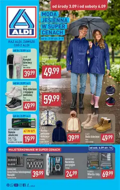 Pogląd gazetki "Hity od Środy i od Soboty" ze sklepu Aldi ważnej od 03.09.2025