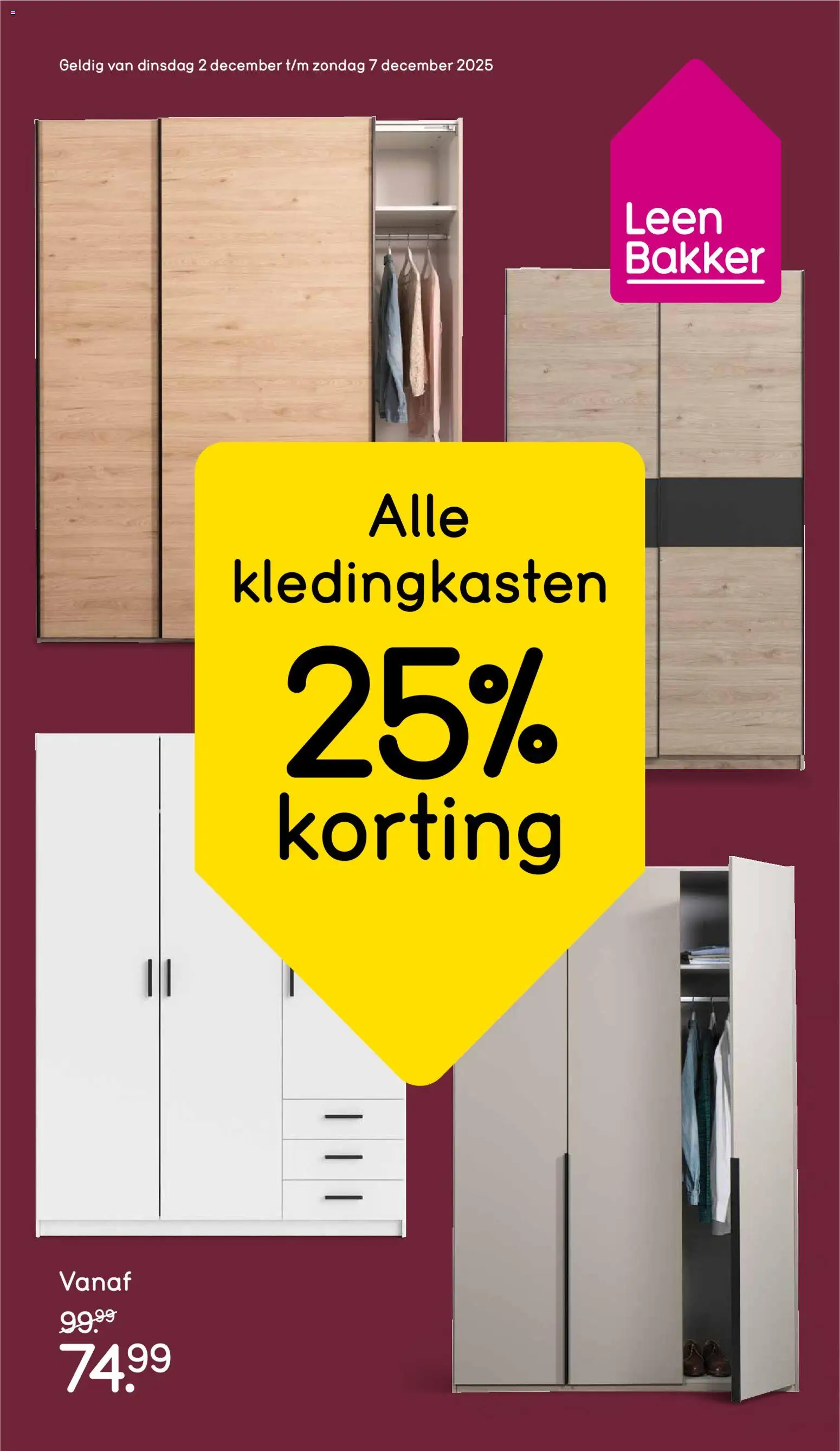 Voorbeeld van Folder van winkel Leen Bakker geldig vanaf 02-12-2025