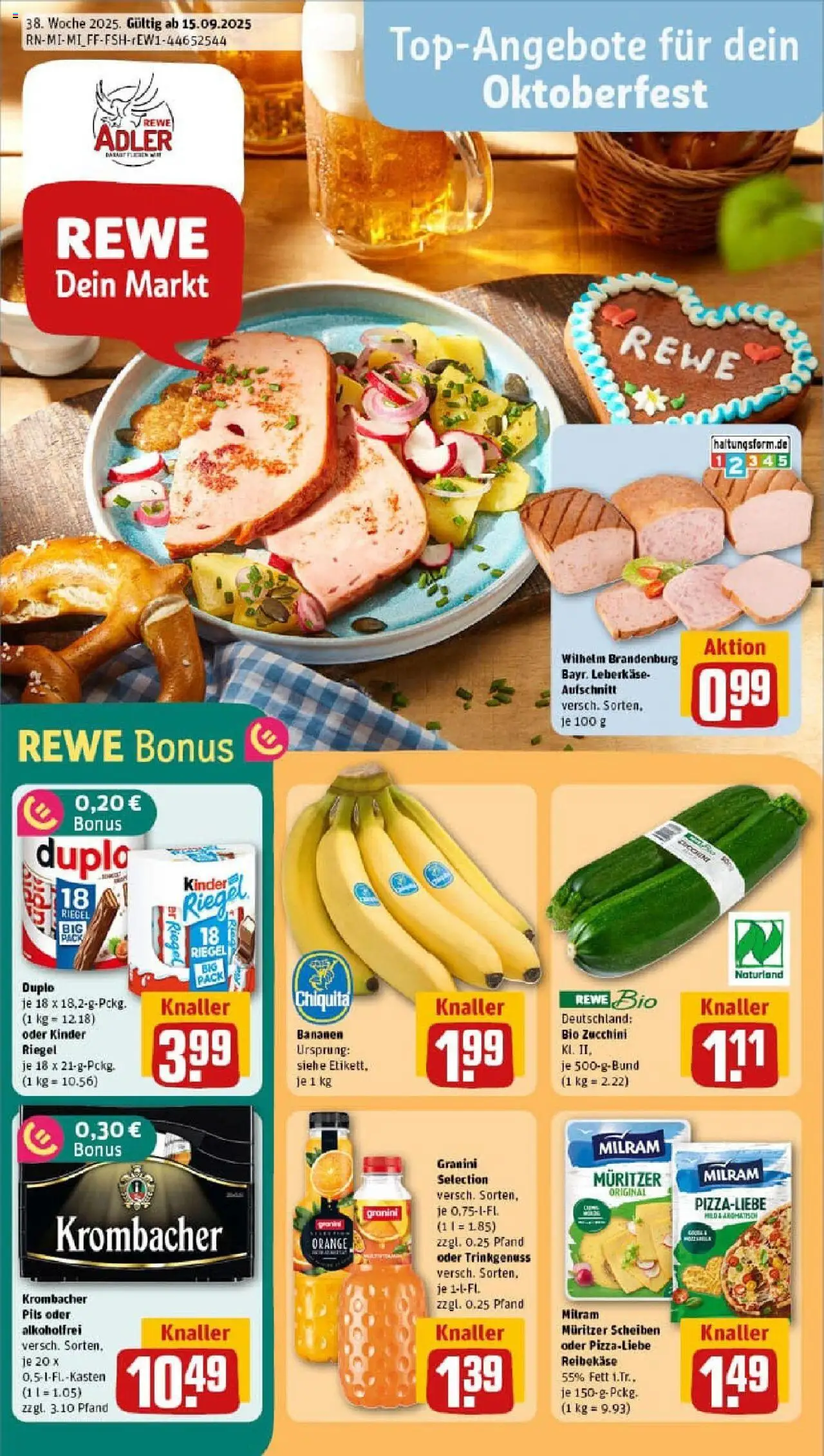 REWE Prospekt ab 14.09.2025 nächste Woche - Prospekt Merenberg	