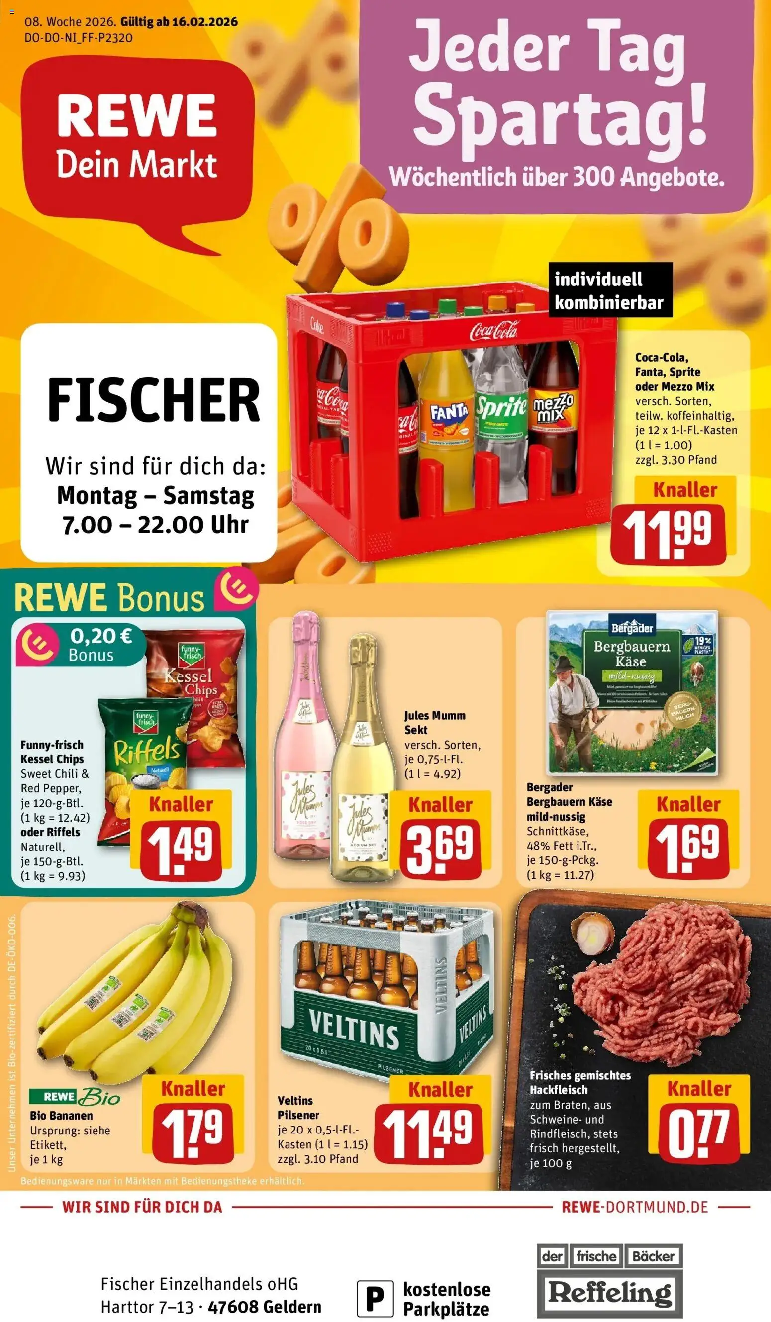 Vorschau von dem Prospekt des Geschäftes Rewe, gültig ab dem 16.02.2026