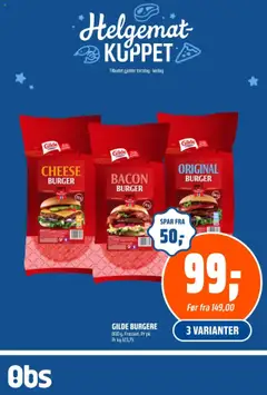 Forhåndsvis Helgemat Kuppet fra butikk Coop Obs gyldig fra 17/07/2025