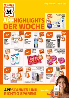 Vorschau der Angebote: Müller Flugblatt gültig ab 16.02.2026