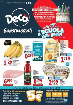 Anteprima dell'opuscolo Volantino Supermercati - Marano di Napoli dal negozio Decò valido da 12/09/2025