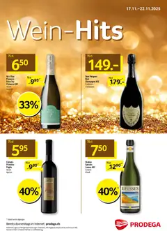 Vorschau des Merkblatts Aktionen Wein-Hits vom Shop Prodega gültig von 17.11.2025 bis 22.11.2025
