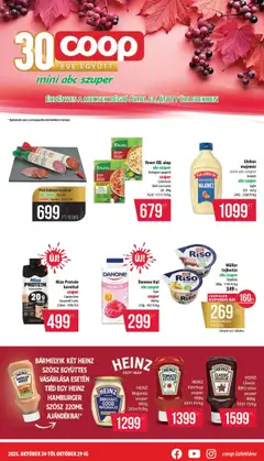 COOP - Mecsek - Mini & Abc & Szuper megtekintése, amely érvényes 2025.10.24.-től