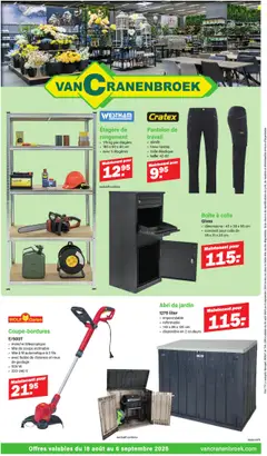 Voorbeeld van Publicité van winkel Van Cranenbroek geldig vanaf 18/08/2025