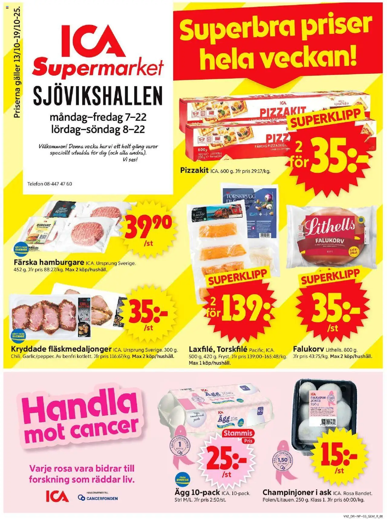 Stockholm är giltig 13/10 2025 > Veckans Erbjudanden gäller från 13/10/2025 till 19/10/2025 sidnummer 1