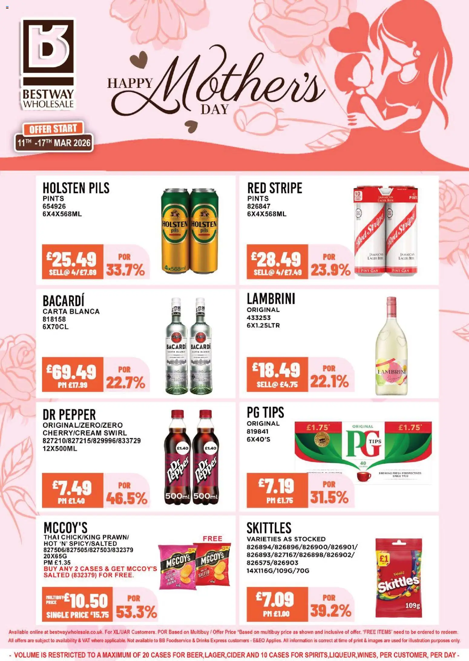 Preview of Bestway Bestway - Weekly offers valid from 11/03/2026 - Cider, Drinks, Pepper, Bacardi