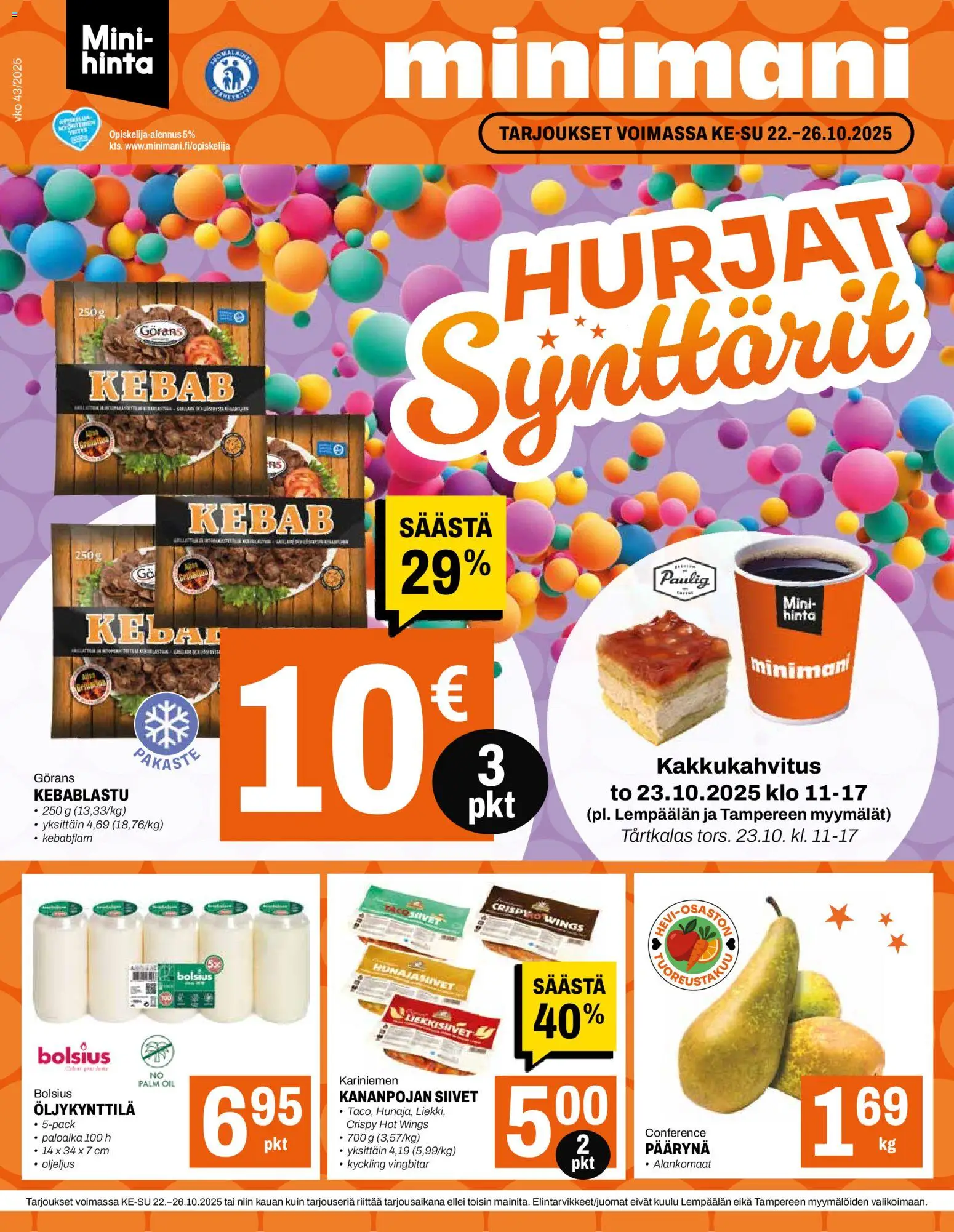 Minimani-kaupan Tarjoukset voimassa 22/10/2025 - Sivulla 1