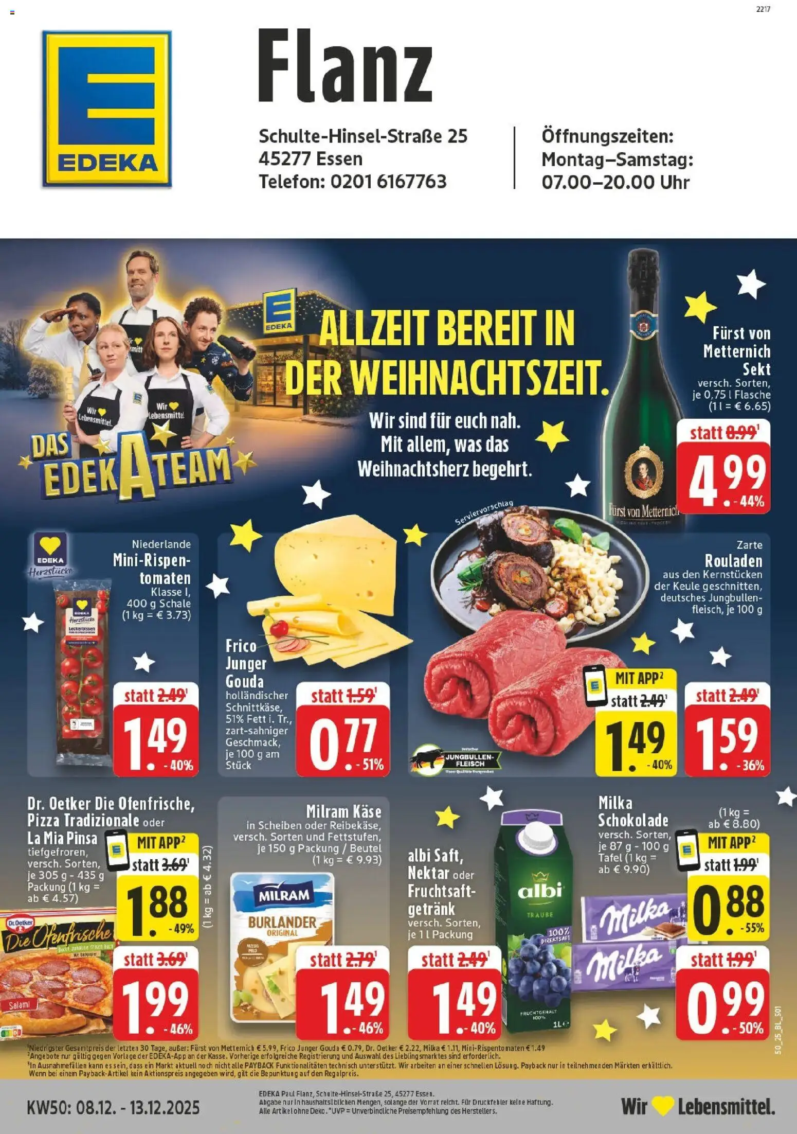 Vorschau von dem Prospekt des Geschäftes Edeka, gültig ab dem 08.12.2025