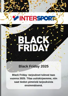 Kaupan Intersport Black Friday ennakkoilmoitus esikatselu, voimassa 13/11/2025