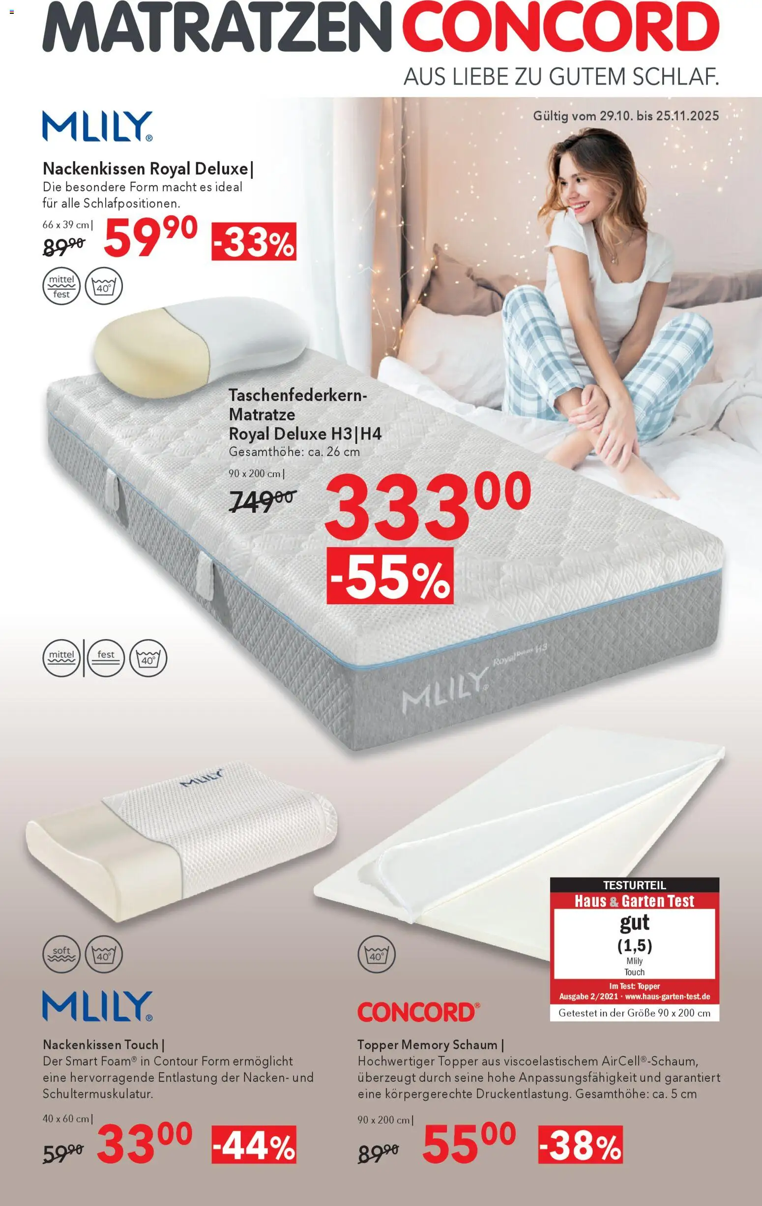 Vorschau der Angebote: Matratzen Concord Flugblatt gültig ab 29.10.2025