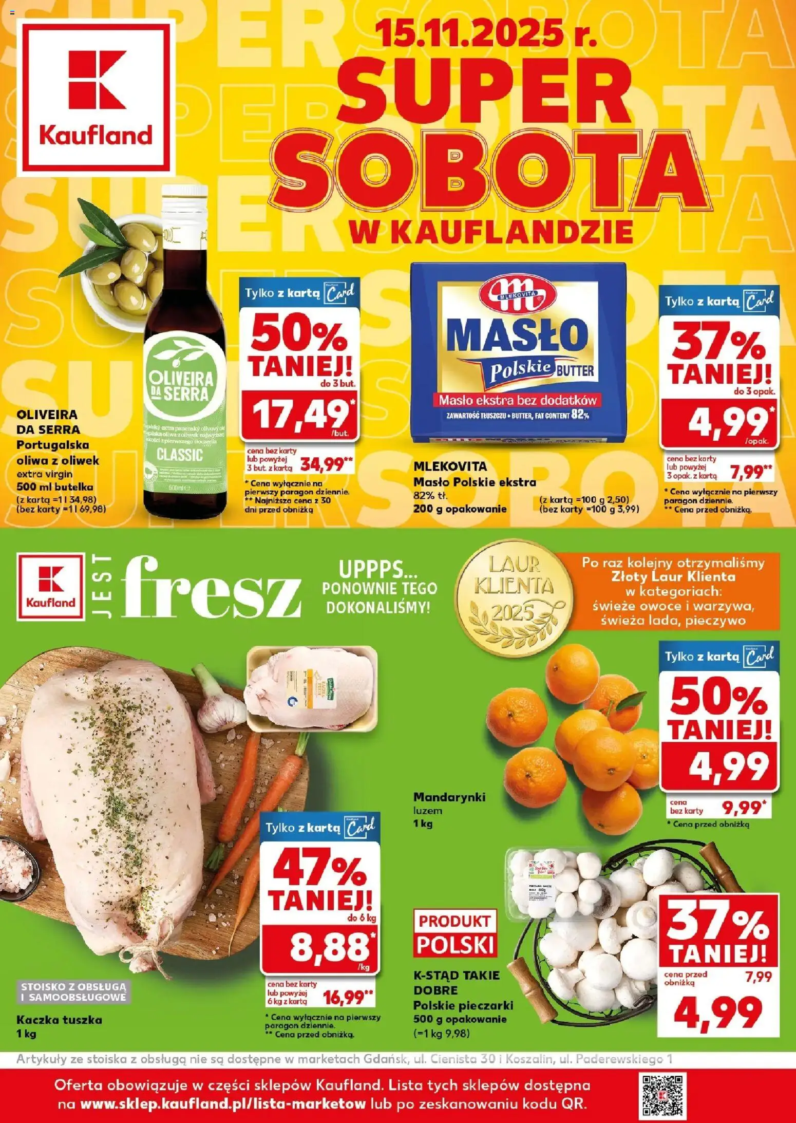 Pogląd gazetki "Super Sobota" ze sklepu Kaufland ważnej od 15.11.2025